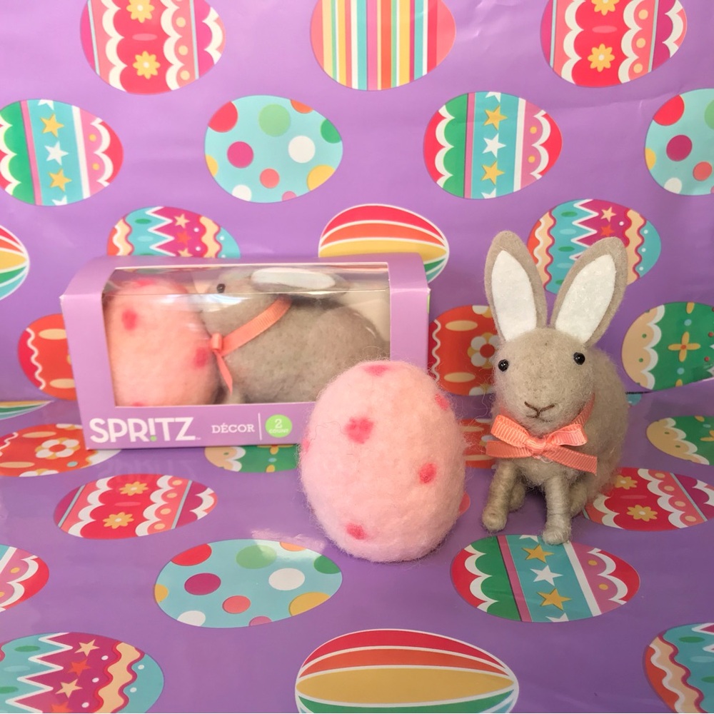 Target Spritz 2024 Bunny & Egg Spring Easter Felt Decor Boxed Set ~ NEW